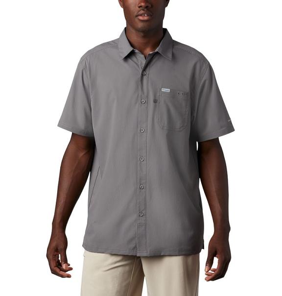 Columbia PFG Slack Tide Shirts Men Grey USA (US958009)